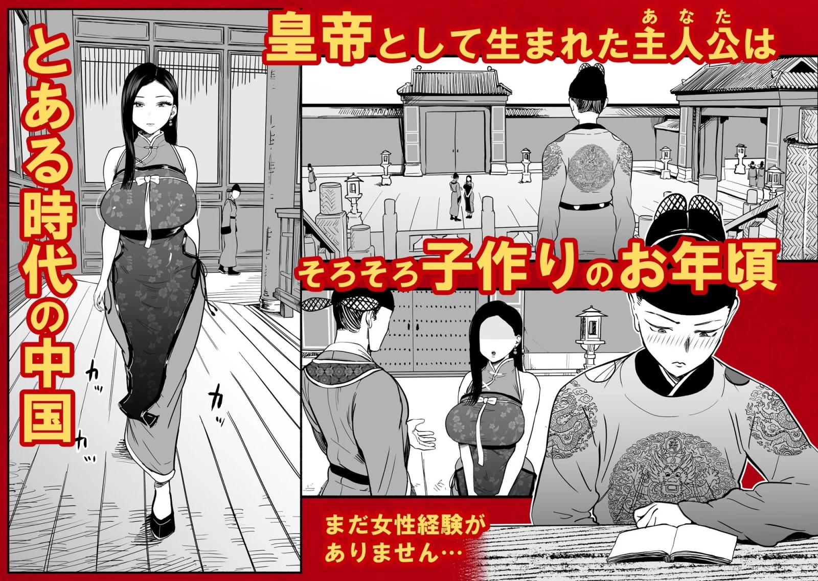 皇帝の指南役 -クールな宮女の筆おろし子作り指導- サンプル画像 01
