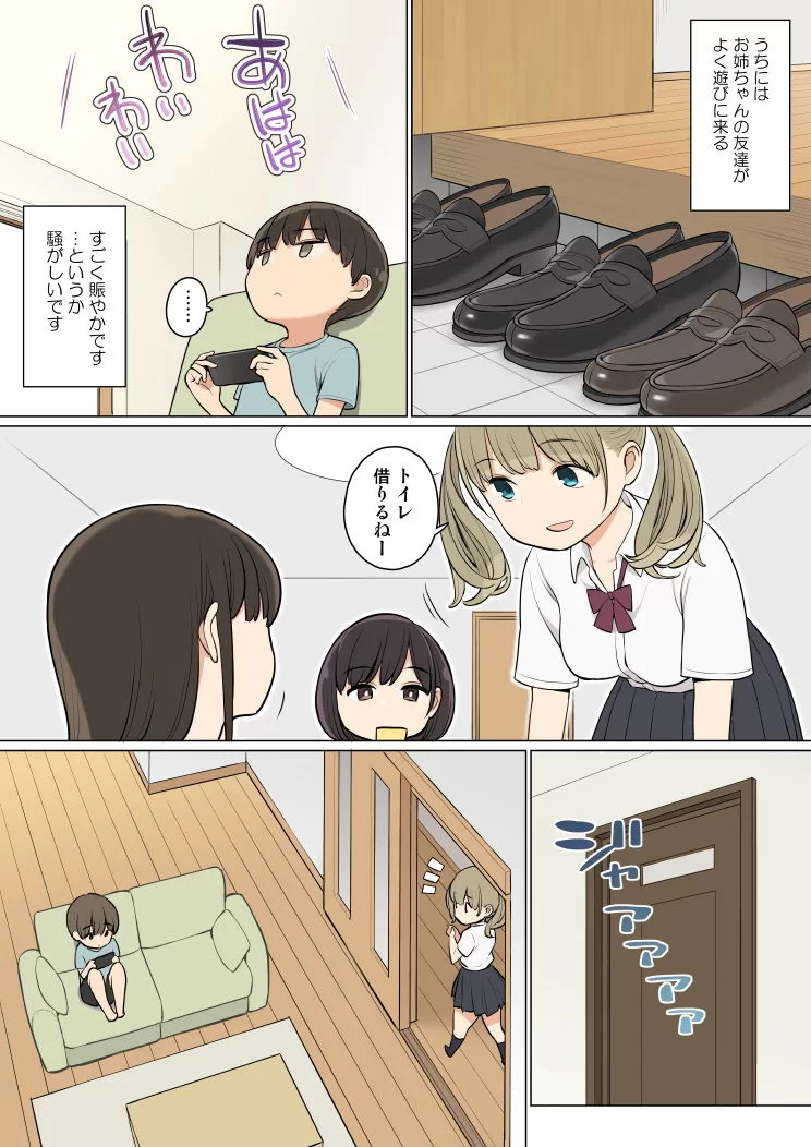 お姉ちゃんの友達がエッチな人ばかりだったから サンプル画像 01